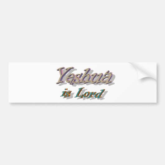 Yeshua is Lord Bumpersticker (Voorkant)