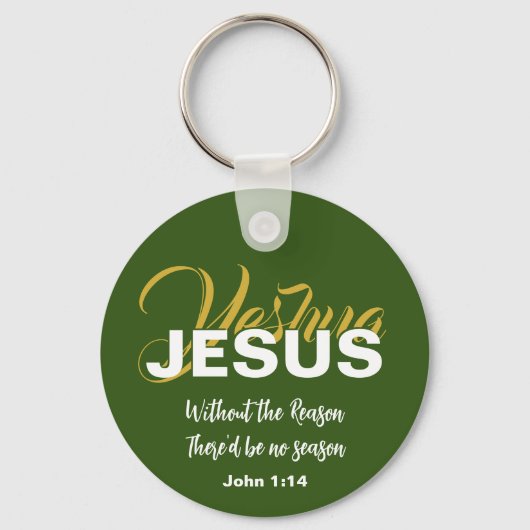 YESHUA JESUS Christelijke Kerstmis Sleutelhanger (Voorkant)