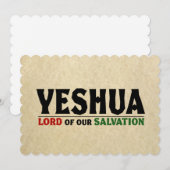 Yeshua Jesus Christmas Lord van onze Redding Feestdagenkaart (Voorkant / Achterkant)