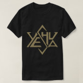 Yeshua Jesus Golden Super Star Tetrahedron van Dav T-shirt (Design voorkant)