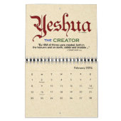 YESHUA Jesus Hebrew Joodse naam Christelijke Messi Kalender (Feb 2026)
