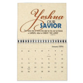 YESHUA Jesus Hebrew Joodse naam Christelijke Messi Kalender (Jan 2026)