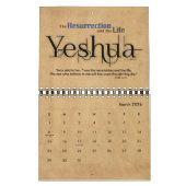 YESHUA Jesus Hebrew Joodse naam Christelijke Messi Kalender (Mar 2026)