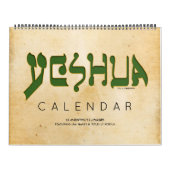 YESHUA Jesus Hebrew Joodse naam Christelijke Messi Kalender (Hoes)
