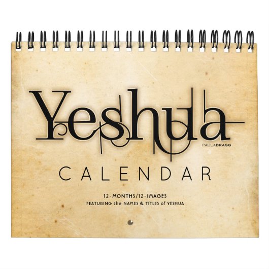 YESHUA Jesus Hebrew Joodse naam Christelijke Messi Kalender (Hoes)