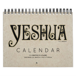 YESHUA Jesus Hebrew Joodse naam Christelijke Messi Kalender