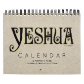 YESHUA Jesus Hebrew Joodse naam Christelijke Messi Kalender (Hoes)