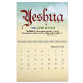 YESHUA Jesus Hebrew Joodse naam Christelijke Messi Kalender (Feb 2026)