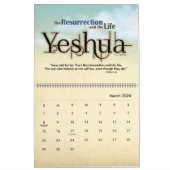 YESHUA Jesus Hebrew Joodse naam Christelijke Messi Kalender (Mar 2026)