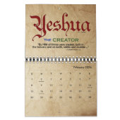 YESHUA Jesus Hebrew Joodse naam Christelijke Messi Kalender (Feb 2026)