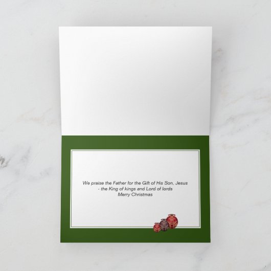 YESHUA JESUS Kerstkaart Kaart (Binnen)