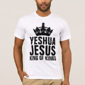 YESHUA JESUS KING OF KINGS, Christelijke T-shirts (Voorkant)
