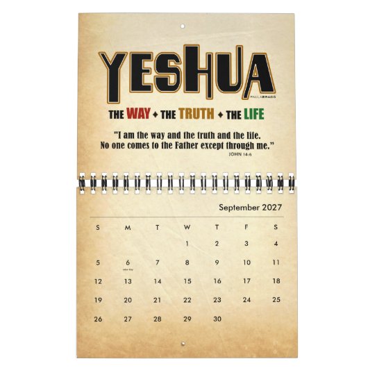Yeshua Jesus Messianic Kalender (Sep 2027)