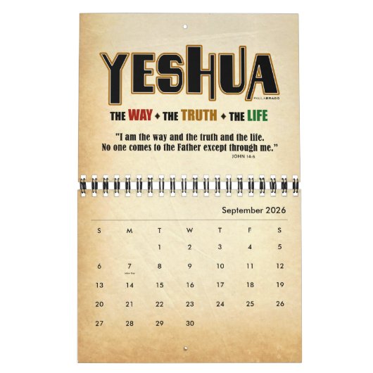 Yeshua Jesus Messianic Kalender (Sep 2026)