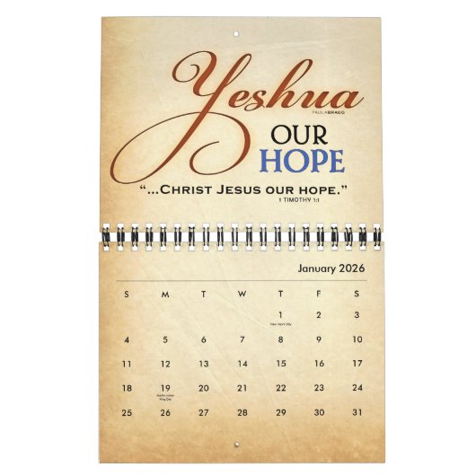 Yeshua Jesus Messianic Kalender (Jan 2026)