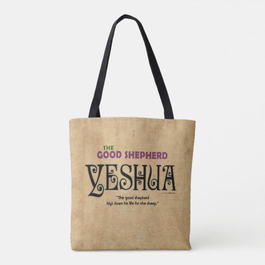 Yeshua Jesus Messianic Tote Bag (Achterkant)
