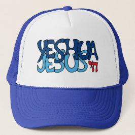 Yeshua Jezus Blauw -  Trucker Pet