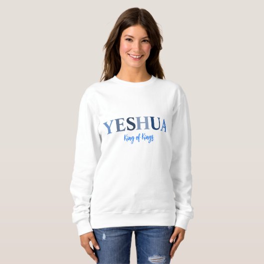 Yeshua, Koning van Koningen Sweatshirt (Voorkant volledig)