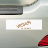 Yeshua leeft nog steeds terre craquée bumpersticker (Op auto)