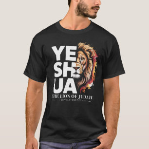 Yeshua Leeuw van Juda Jezus Christus God Bijbelver T-shirt