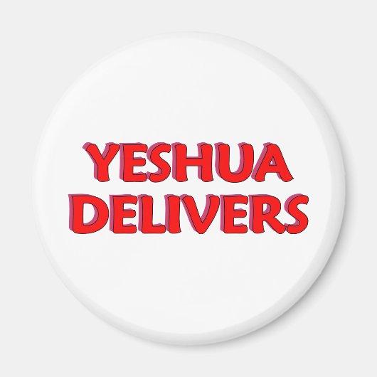 Yeshua levert magneet (Voorkant)