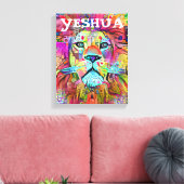 YESHUA LION OF JUDAH CHRISTELIJK ART CANVAS (Insitu (Woonkamer))