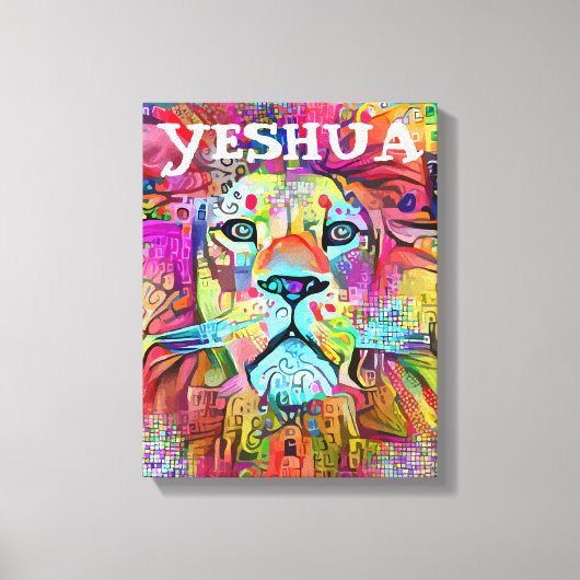 YESHUA LION OF JUDAH CHRISTELIJK ART CANVAS (Voorkant)