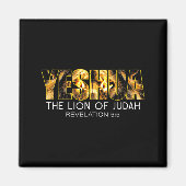 Yeshua Lion Of Judah Jesus Religious Christian Rev Magneet (Voorkant)