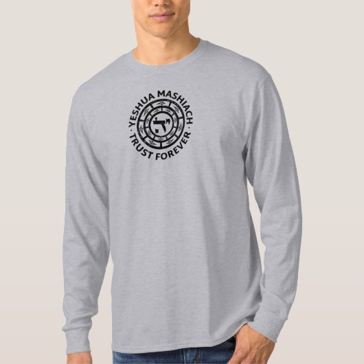 Yeshua Mashiach of Trouting Jesus Messiah  T-shirt (Voorkant)