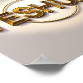 Yeshua Matte Poster Naam van het ontwerp van Jesus (Hoek)