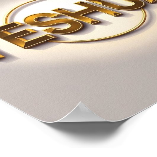 Yeshua Matte Poster Naam van het ontwerp van Jesus (Hoek)