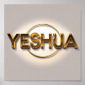 Yeshua Matte Poster Naam van het ontwerp van Jesus (Voorkant)
