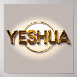 Yeshua Matte Poster Naam van het ontwerp van Jesus