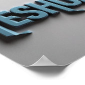 Yeshua Matte Poster Print | Hebreeuws AI-ontwerp (Hoek)