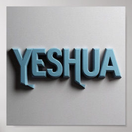 Yeshua Matte Poster Print | Hebreeuws AI-ontwerp