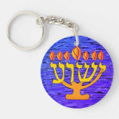 Yeshua Menorah Sleutelhanger (Voorkant)