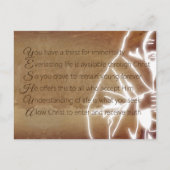 YESHUA Messiah Jesus Christus Christelijk gedicht Briefkaart (Voorkant)
