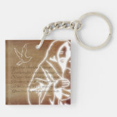 YESHUA Messiah Jesus Christus Christelijk gedicht Sleutelhanger (Achterkant)