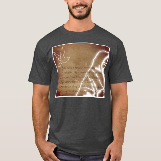 YESHUA Messiah Jesus Christus Christelijk gedicht T-shirt (Voorkant)