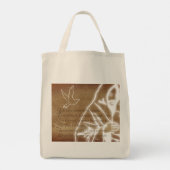 YESHUA Messiah Jesus Christus Christelijk gedicht Tote Bag (Achterkant)