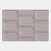 Yeshua Poem Christelijk Inpakpapier Vel (Voorkant)