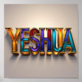 Yeshua Poster Print | AI design Matte Wall Art (Voorkant)