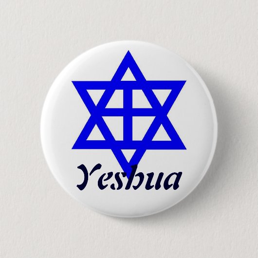 YESHUA RONDE BUTTON 5,7 CM (Voorkant)