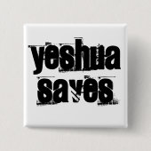 Yeshua Saves Button (Voorkant)