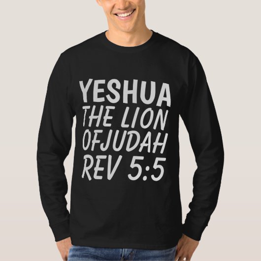 YESHUA T-shirts Christelijke T - shirts, Messianic (Voorkant)