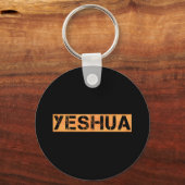 Yeshua tampon Oranje fond noir Sleutelhanger (Voorkant)