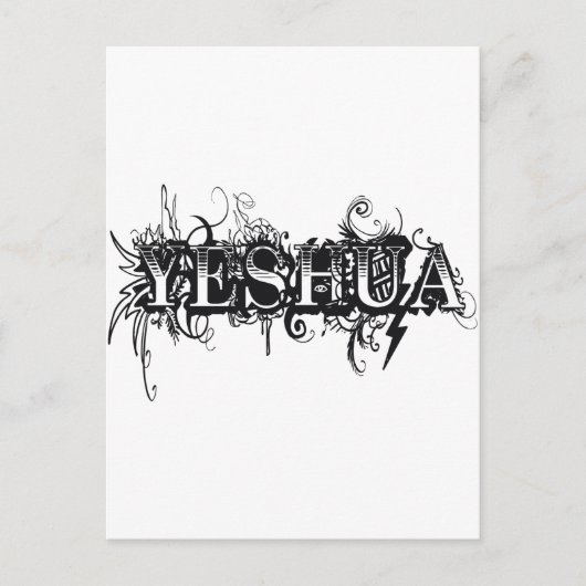 Yeshua UltraDéco Noir Briefkaart (Voorkant)