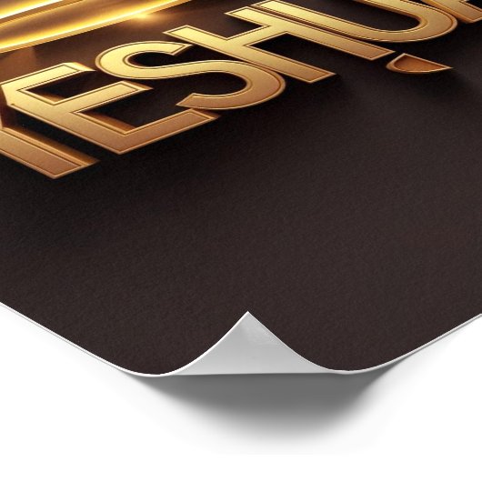 Yeshua Wall Poster | Luchtontwerp (Hoek)