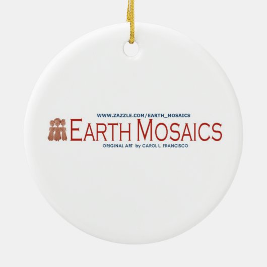 Yeshua's kat: Storm Waves Keramisch Ornament (Achterkant)