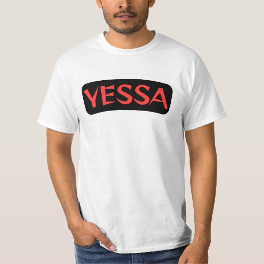 Yessa t-shirt zwart & rood (Voorkant)